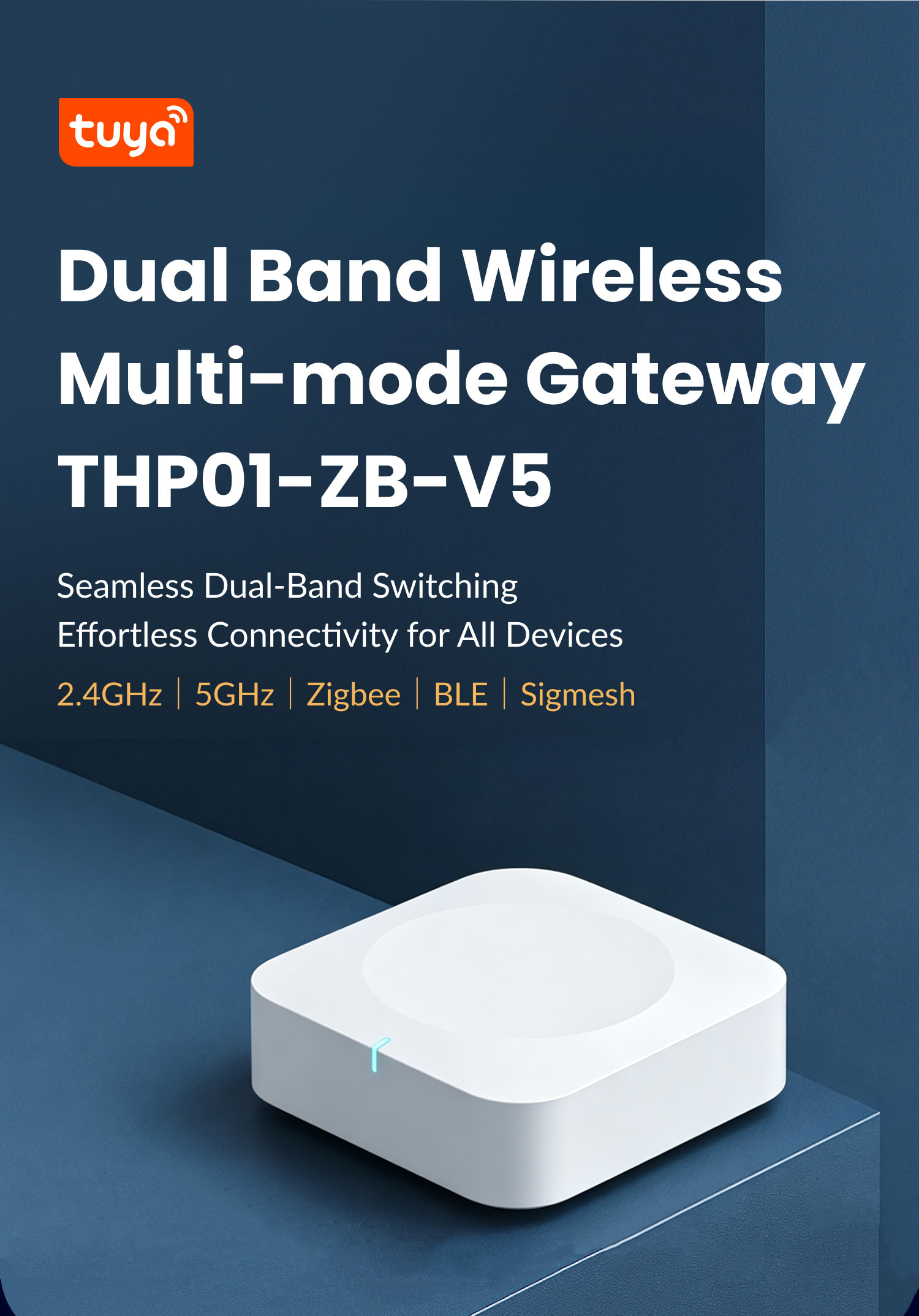 Smart Home Hub Device - 2.4G 5G Tuya Multi-Mode Zigbee Bluetooth