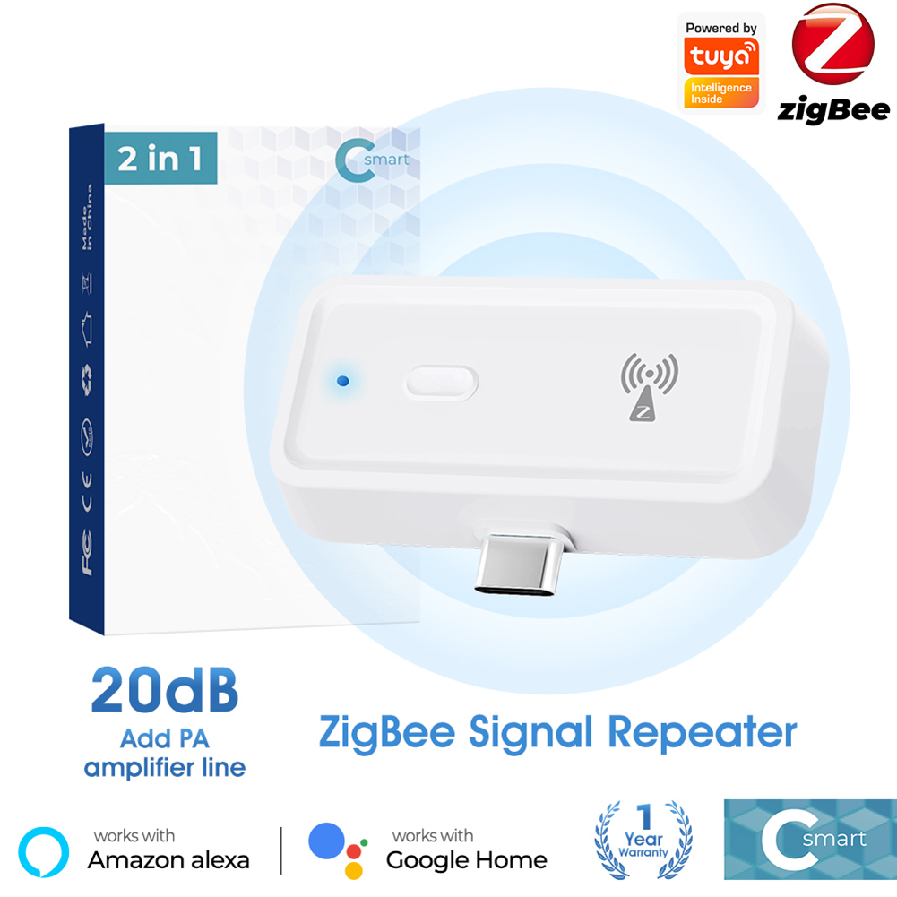 Smart Home Hub Device - ZigBee Wireless Extender Repeater Works with