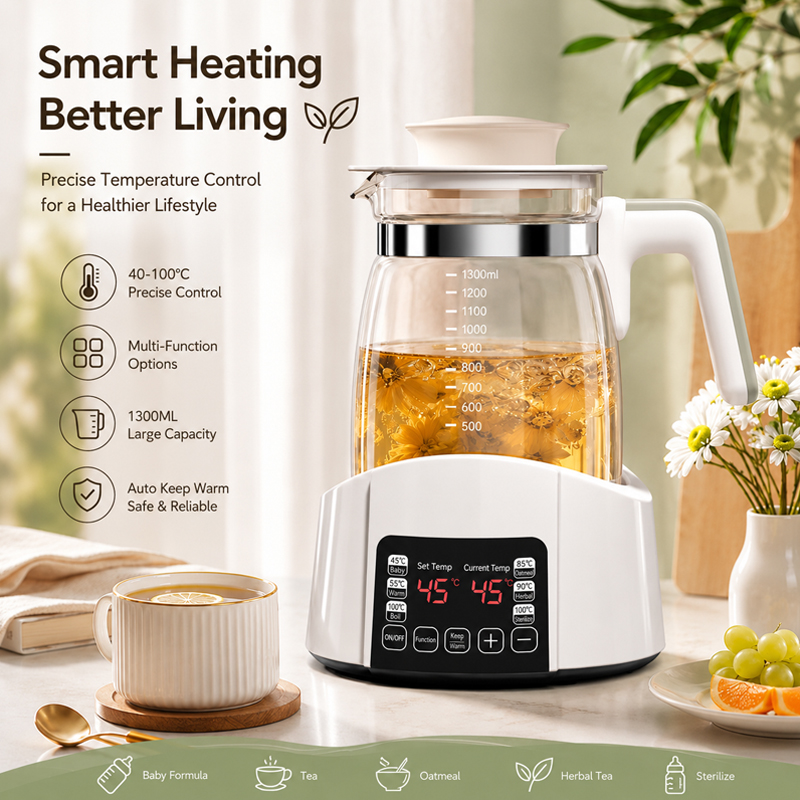 Home Smart Kettle - NEW 1.3L Infant Thermostatic Milk Regulator