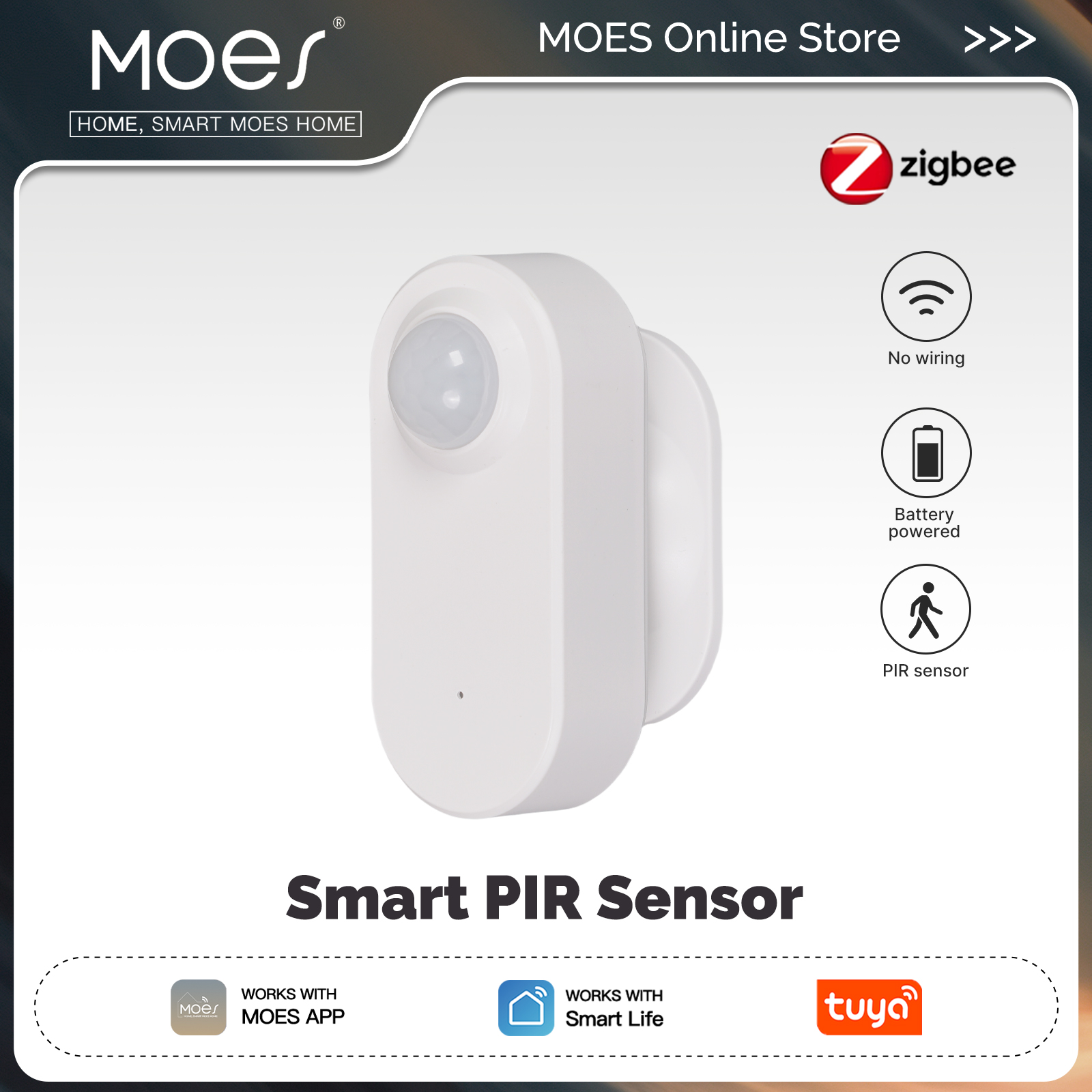 Smart Home Wiser - MOES Zigbee 3.0 Tuya Smart PIR
