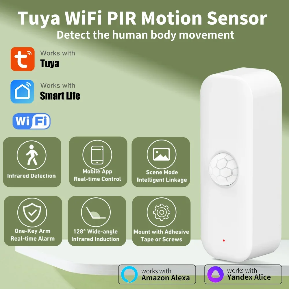 Smart Home Wiser - Tuya WiFI Zigbee PIR Motion Sensor