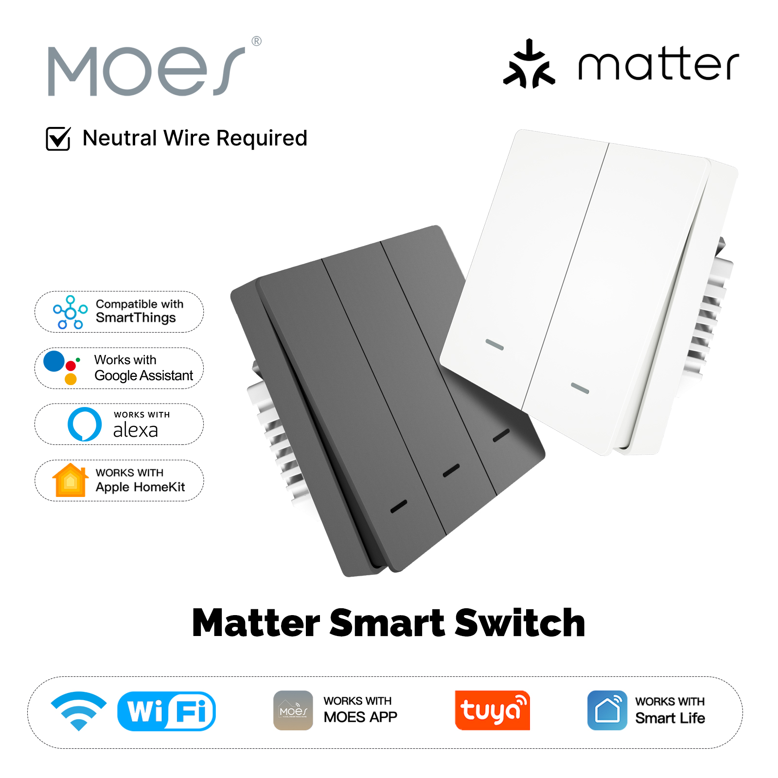 Smart Home Kit - MOES Matter Tuya WiFi Smart Light