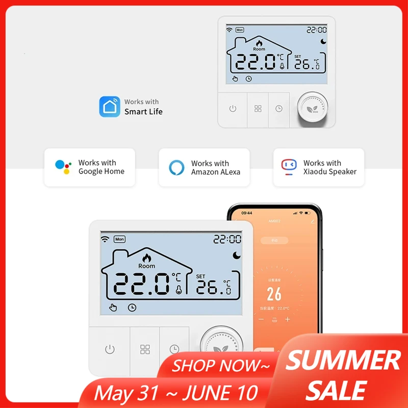 Smart Home Elements - Tuya Smart Home Wifi Heating Thermostat