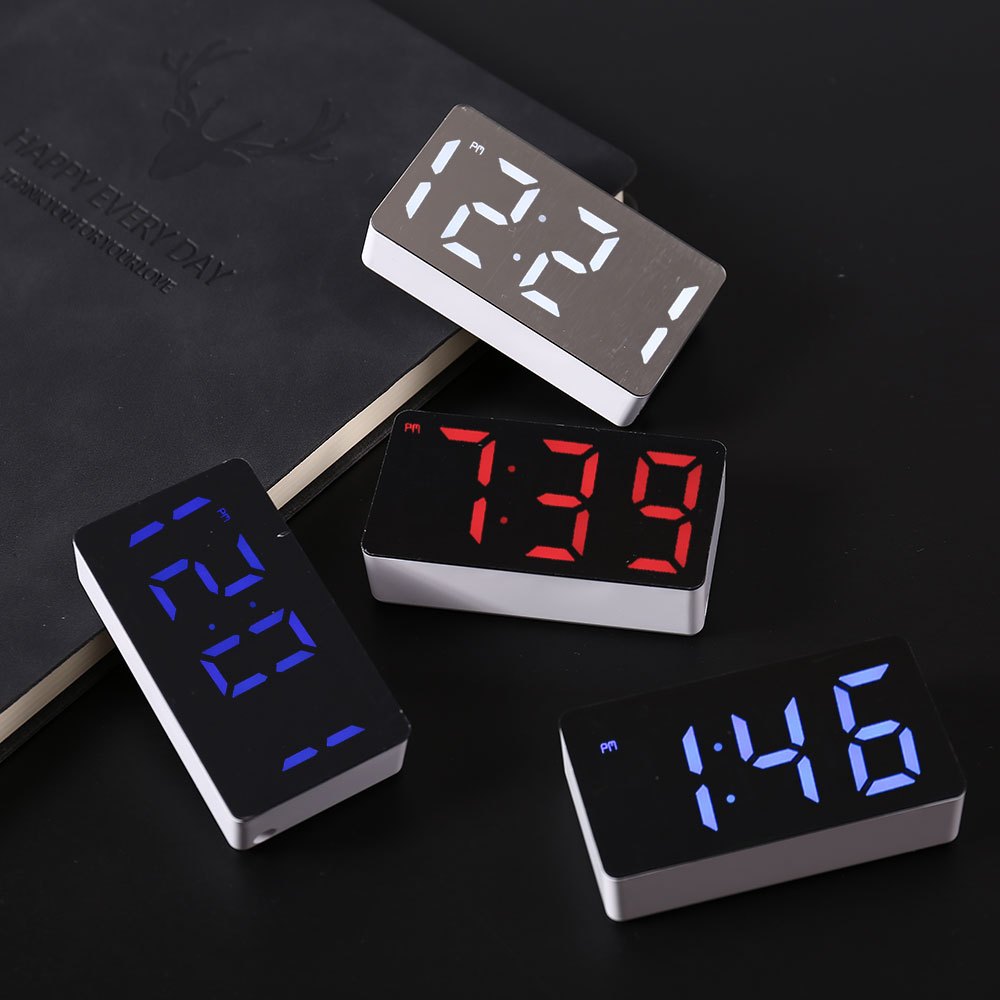 Smart Home Utilities - LED Electronic Watch Mirror Alarm Clock