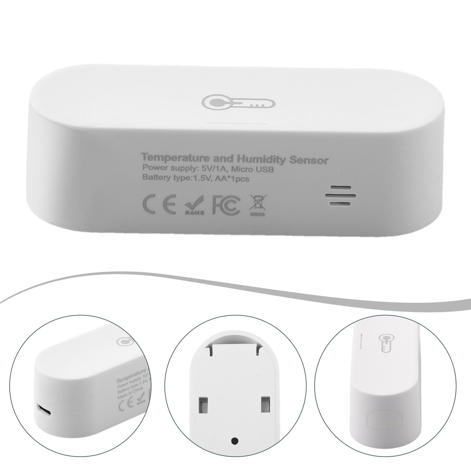 Smart Home Kit - ~1pc Temperature And Humidity Sensor For