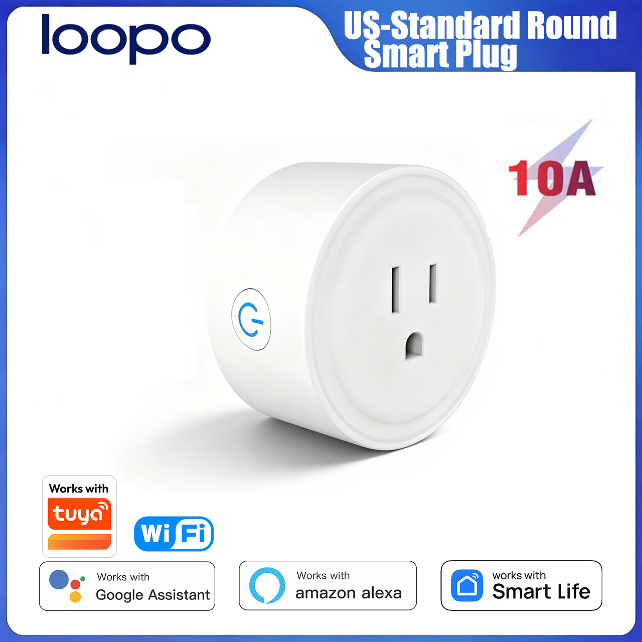 Tuya WiFi US Round 10A Smart P - огляд і ціна Smart Home Sistem