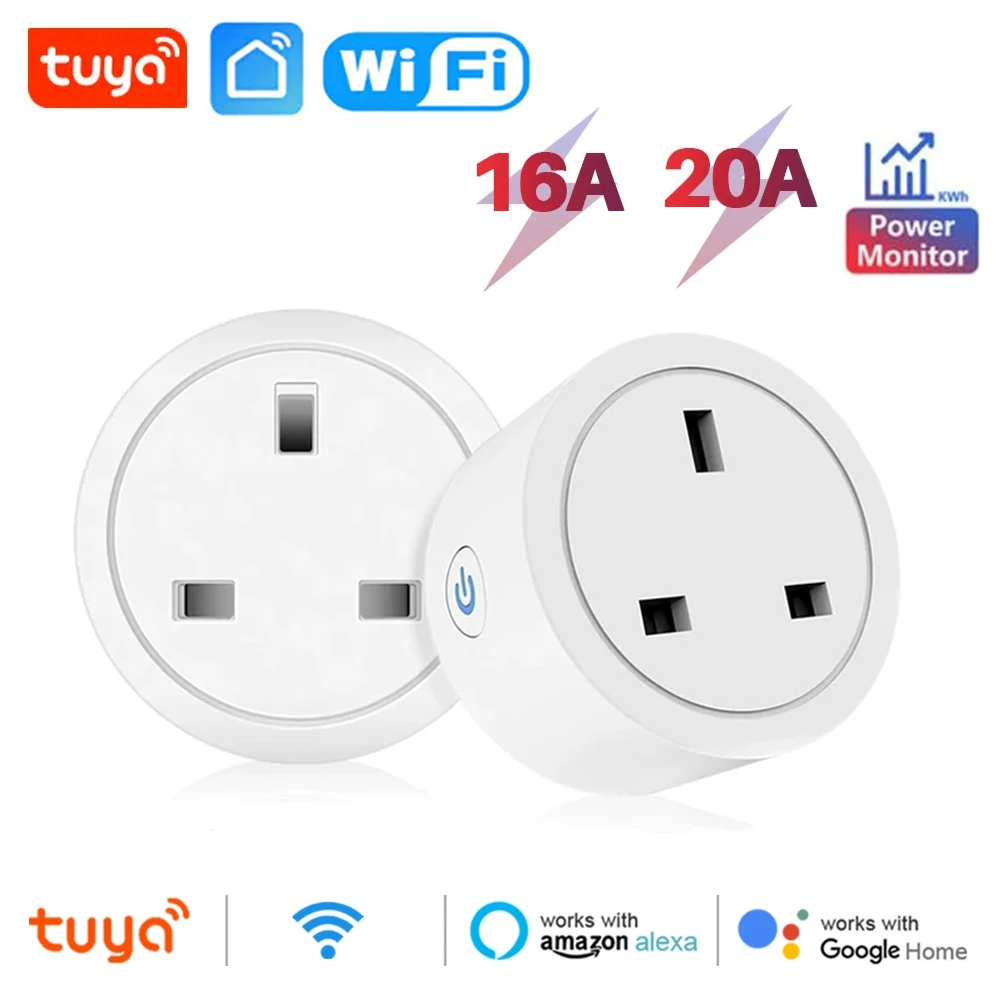 20A 16A UK Plug TUYA WIFI Smar - огляд і ціна Smart Home Elements