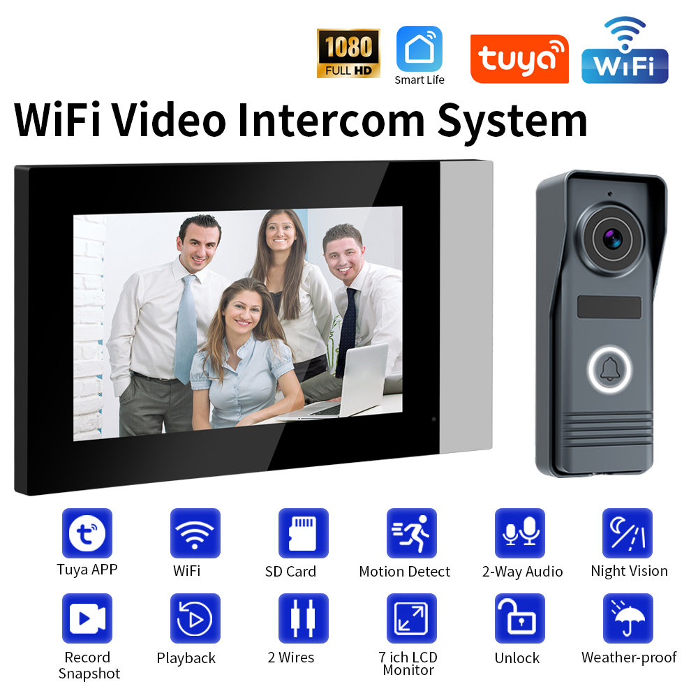 2-Wires Smart Home Tuya Wifi 1 - огляд і ціна Smart Home Video Doorbell Enhanced Security With Smart Doorbell