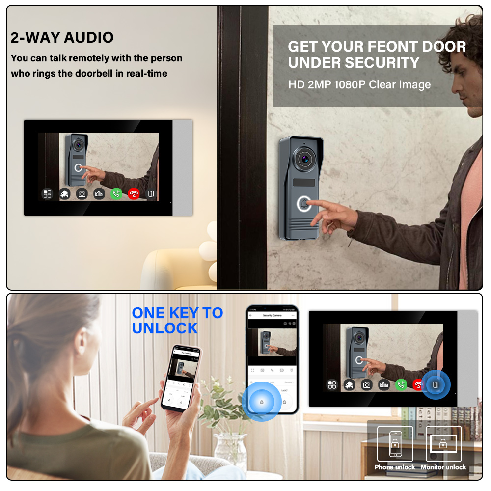 2-Wires Smart Home Tuya Wifi 1 - огляд і ціна Smart Home Video Doorbell Enhanced Security With Smart Doorbell