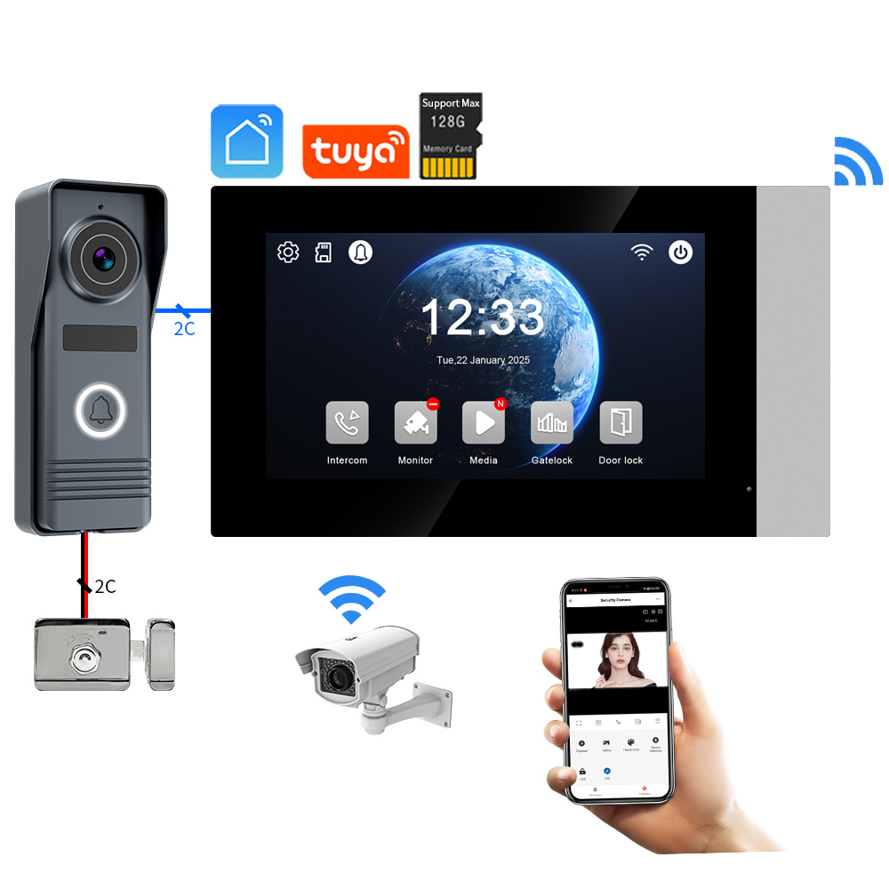 2-Wires Smart Home Tuya Wifi 1 - огляд і ціна Smart Home Video Doorbell Enhanced Security With Smart Doorbell