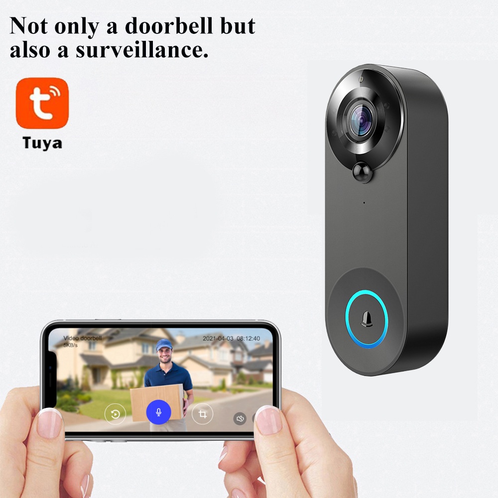 Tuya 1080P Wireless WIFI Doorb - огляд і ціна Smart Home Video Doorbell Enhanced Security With Smart Doorbell