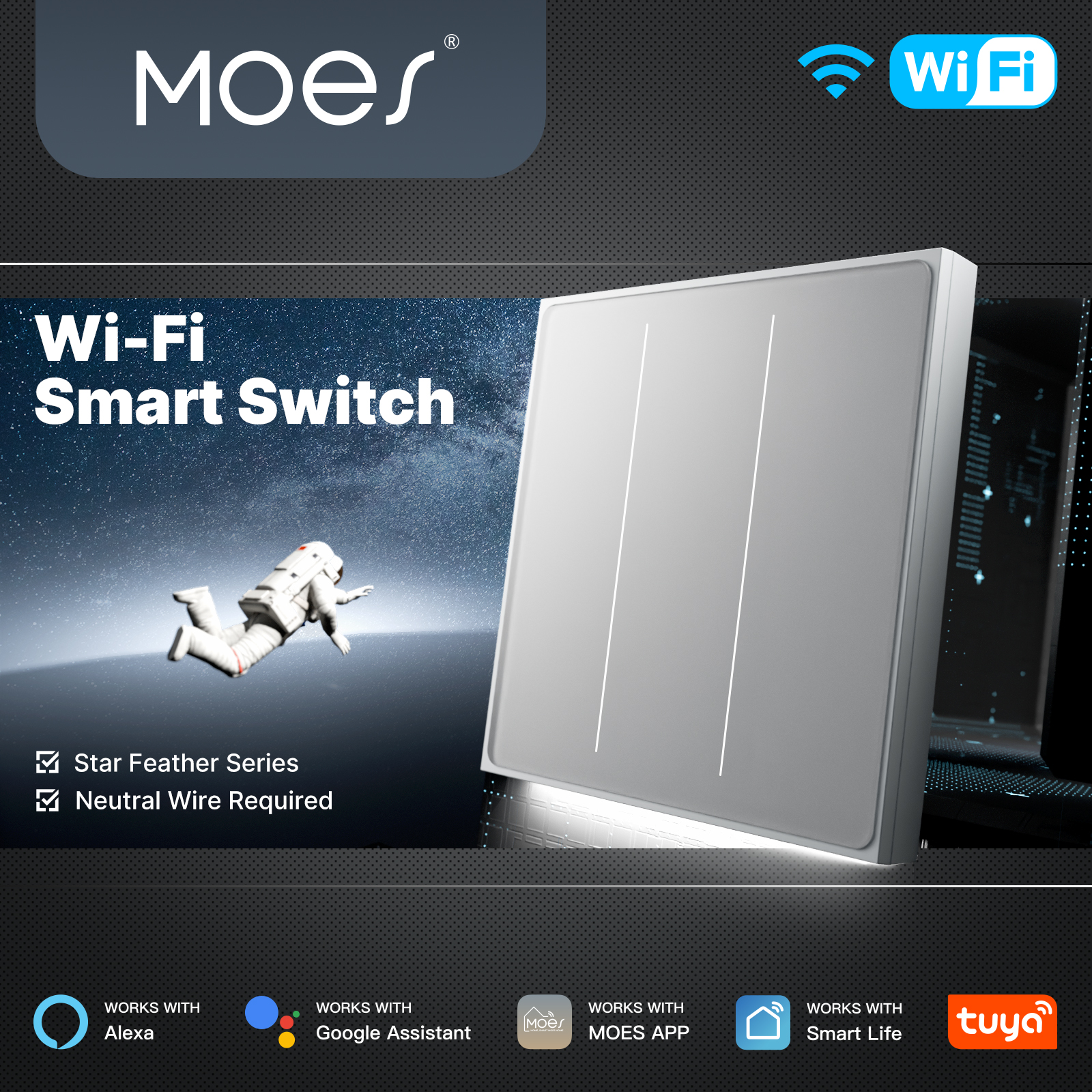 MOES Tuya WiFi Smart Star Feat - огляд і ціна Smart Home Sistem