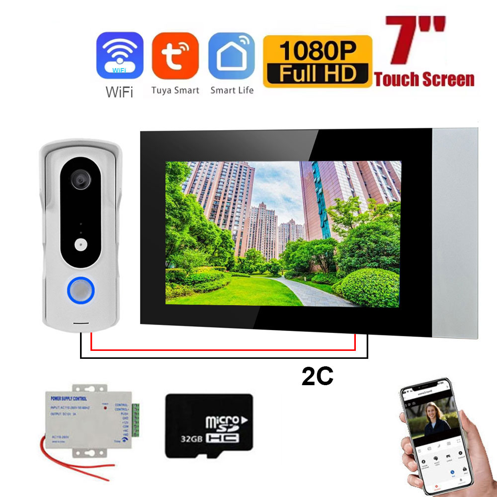 2 Wire Smart Home Tuya Wifi 10 - огляд і ціна Smart Home Video Doorbell Enhanced Security With Smart Doorbell