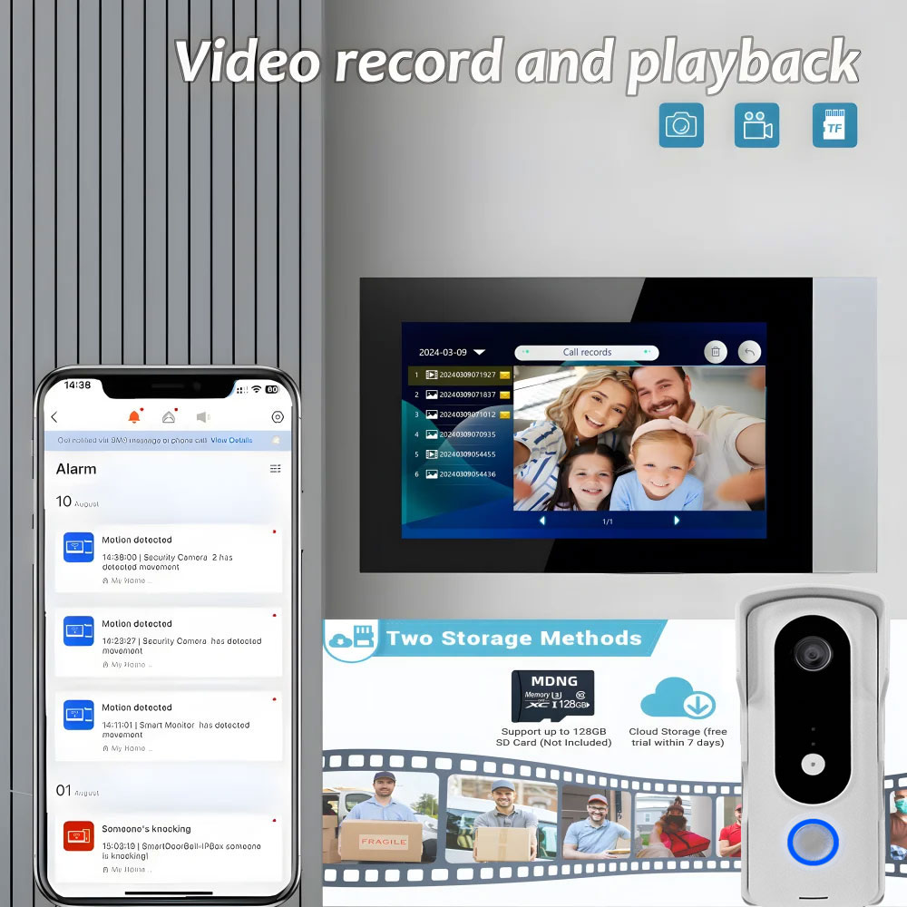 2 Wire Smart Home Tuya Wifi 10 - огляд і ціна Smart Home Video Doorbell Enhanced Security With Smart Doorbell