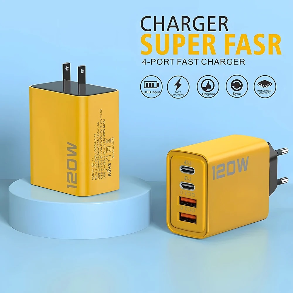 120W USB C PD Charger 4 Ports  - огляд і ціна Smart Home Xiaomi