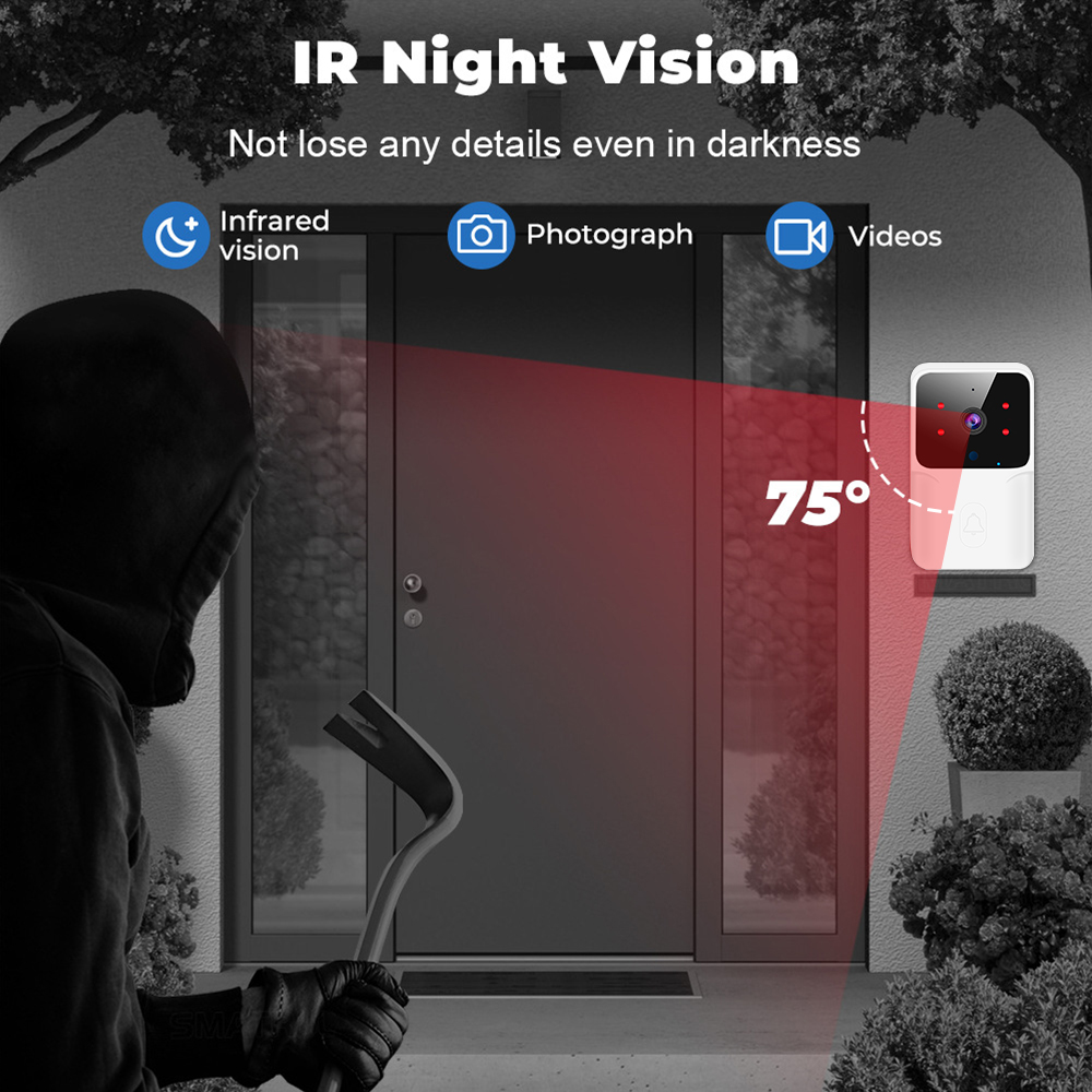 WiFi Video Doorbell Wireless P - огляд і ціна Smart Home Video Doorbell Enhanced Security With Smart Doorbell