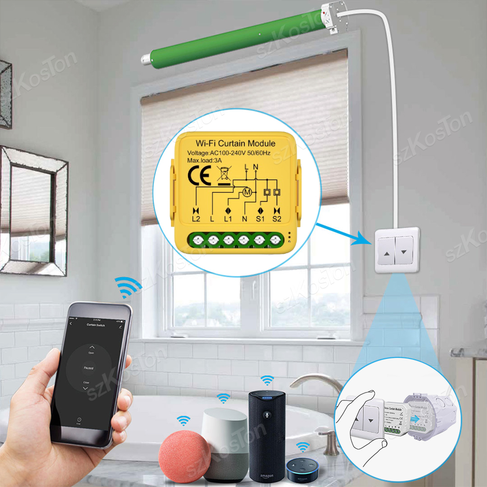 Tuya ZigBee WiFi Smart Curtain - огляд і ціна Home Automation Kit
