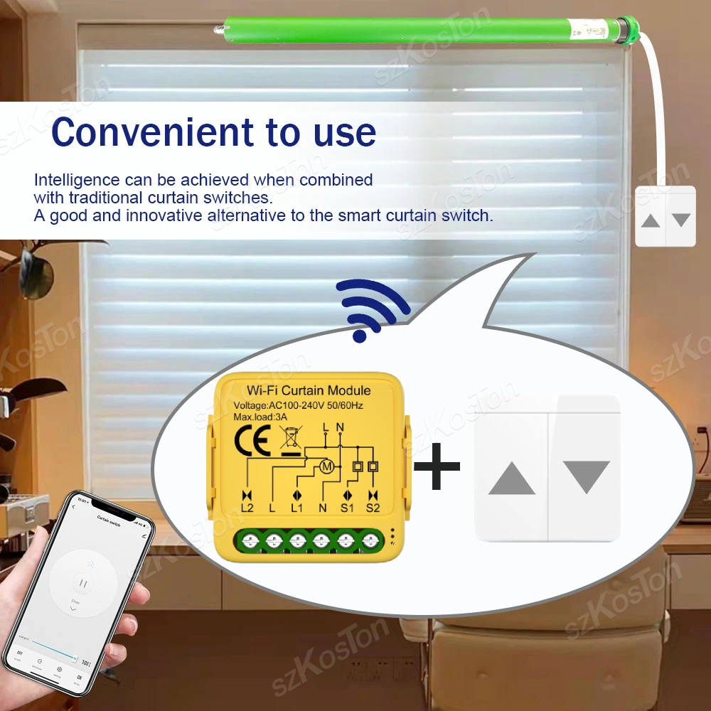 Tuya ZigBee WiFi Smart Curtain - огляд і ціна Home Automation Kit