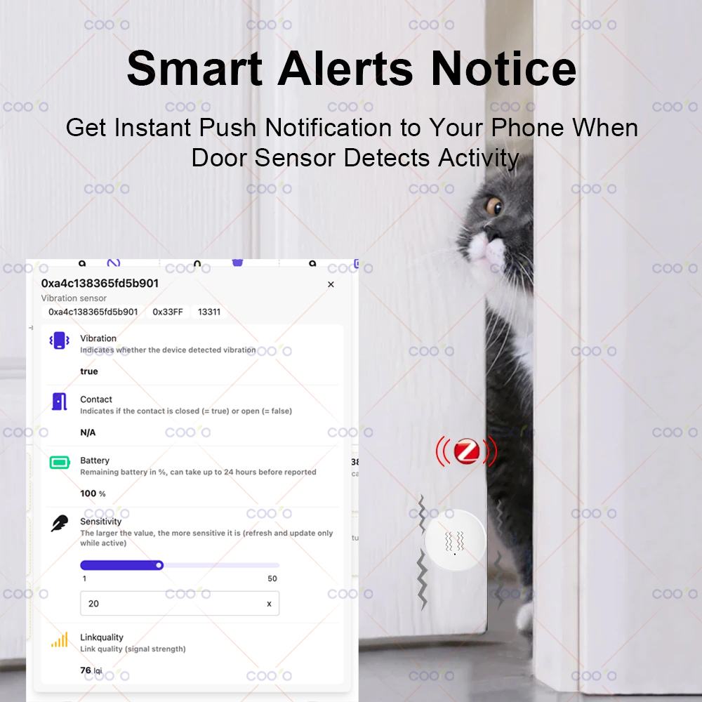 ZigBee 3.0 Vibration Sensor Re - огляд і ціна Smart Home Kit