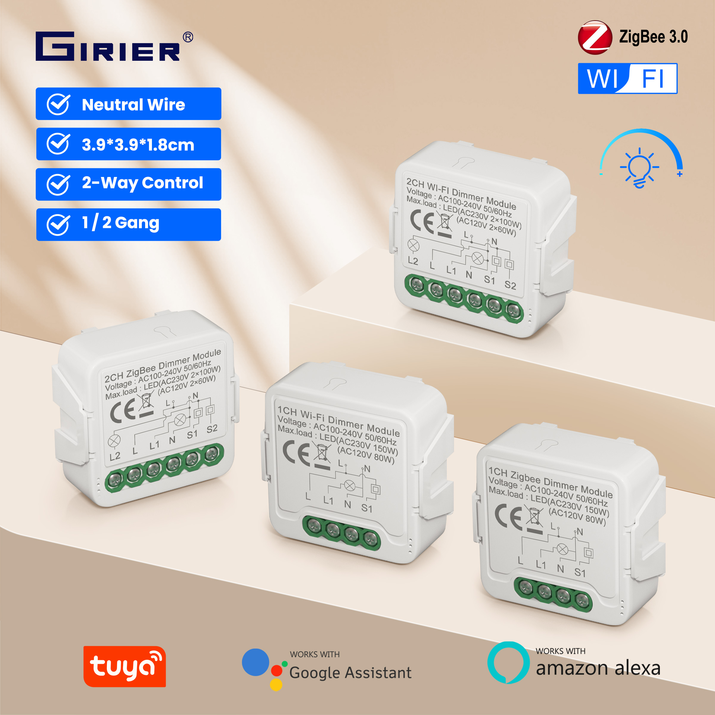 GIRIER Tuya Smart WiFi ZigBee  - огляд і ціна Smart Home Sistem