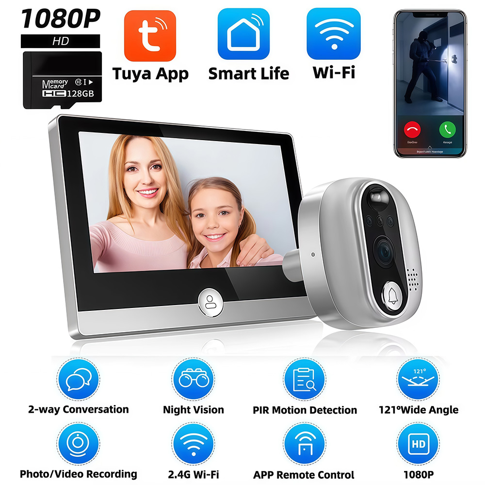 Tuya 1080P WiFi Door Bell Came - огляд і ціна Smart Home Wiser