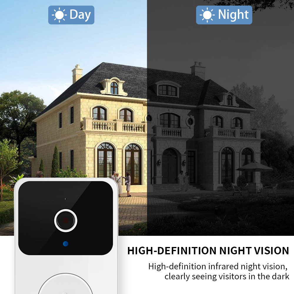 H5 Wireless Smart Video Doorbe - огляд і ціна Smart Home Video Doorbell Enhanced Security With Smart Doorbell