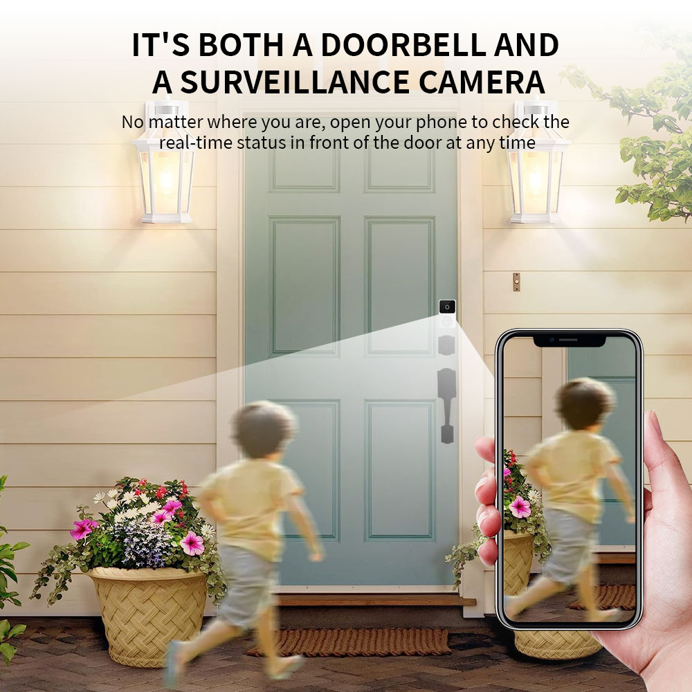 H5 Wireless Smart Video Doorbe - огляд і ціна Smart Home Video Doorbell Enhanced Security With Smart Doorbell
