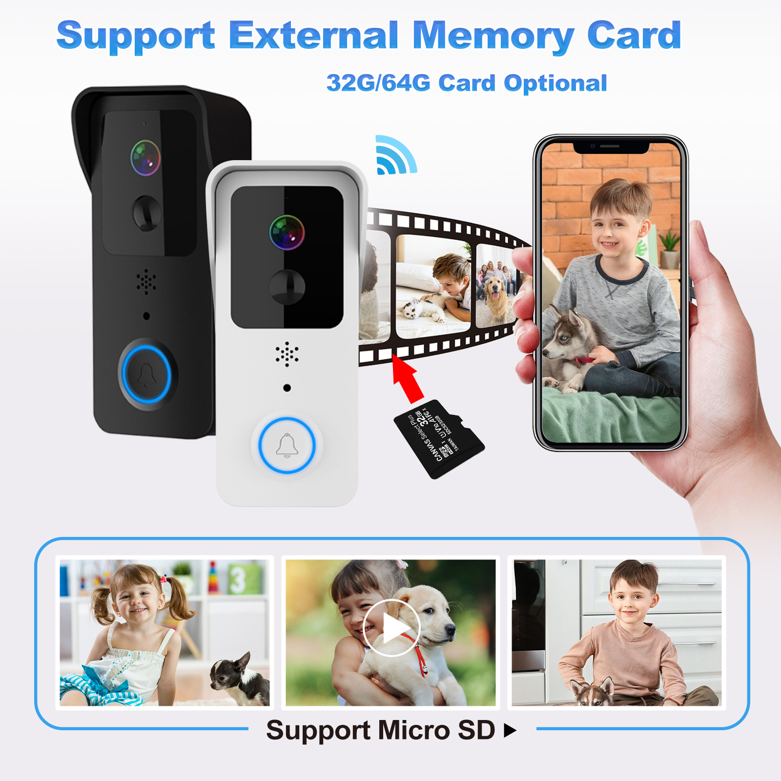 1080P HD WiFi Doorbell Camera  - огляд і ціна Smart Home Video Doorbell Enhanced Security With Smart Doorbell