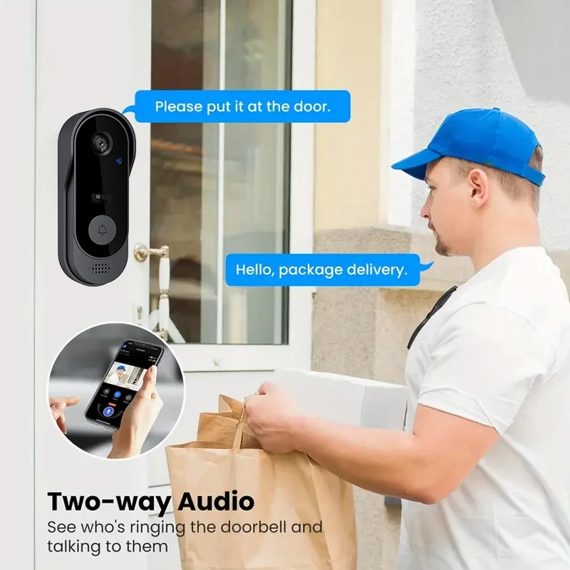 Tuya Smart Home Waterproof Doo - огляд і ціна Smart Home Video Doorbell Enhanced Security With Smart Doorbell