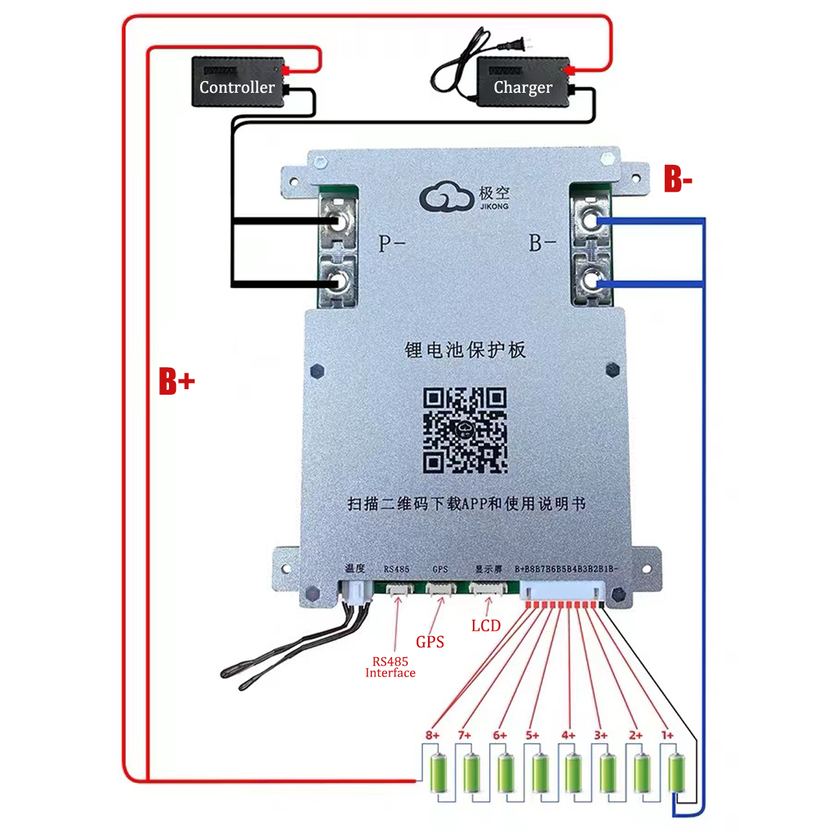 JK BMS JK-B1A8S20P 8S 200A Sma - огляд і ціна Smart Home Energy