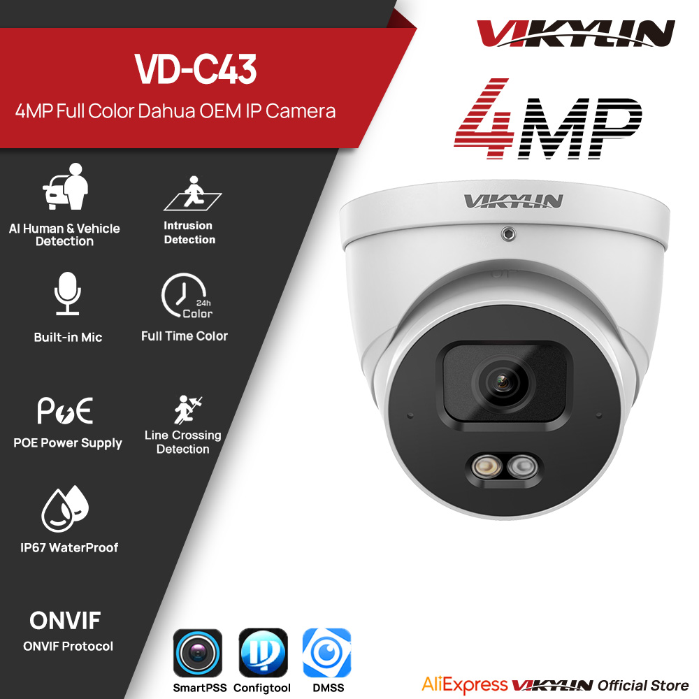 VIKYLIN 4MP Full Color IP Secu - огляд і ціна Smart Home Login