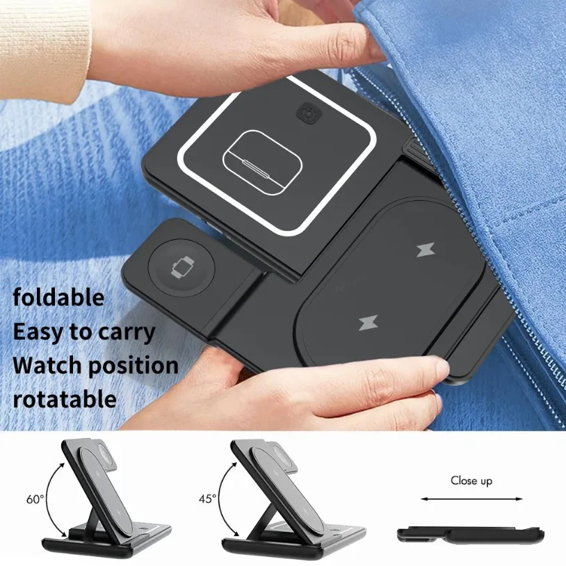 3 in 1 Foldable Wireless Charg - огляд і ціна Smart Home Office