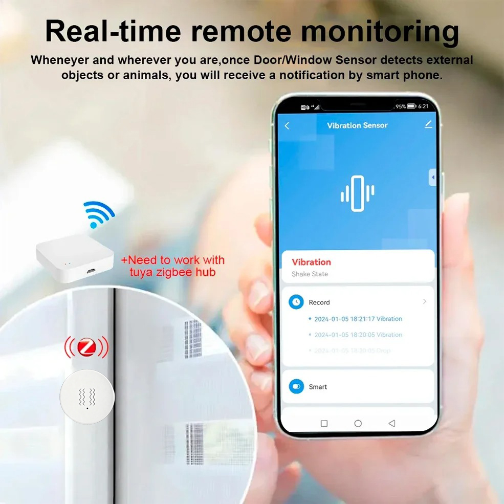 Tuya ZigBee Smart Vibration &  - огляд і ціна Smart Home Kit