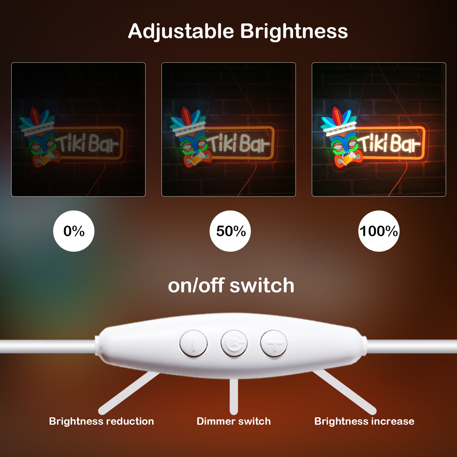 Tiki Bar Neon Sign UV Led Sign - огляд і ціна Smart Home Poster