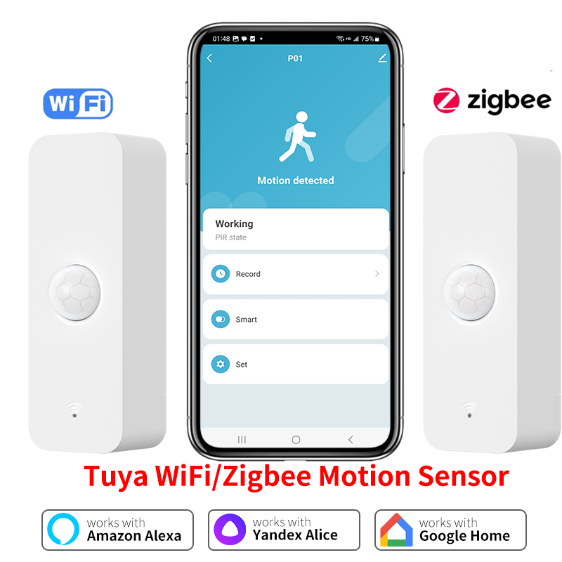 Tuya WiFi Zigbee PIR Motion Se - огляд і ціна Smart Home Sistem