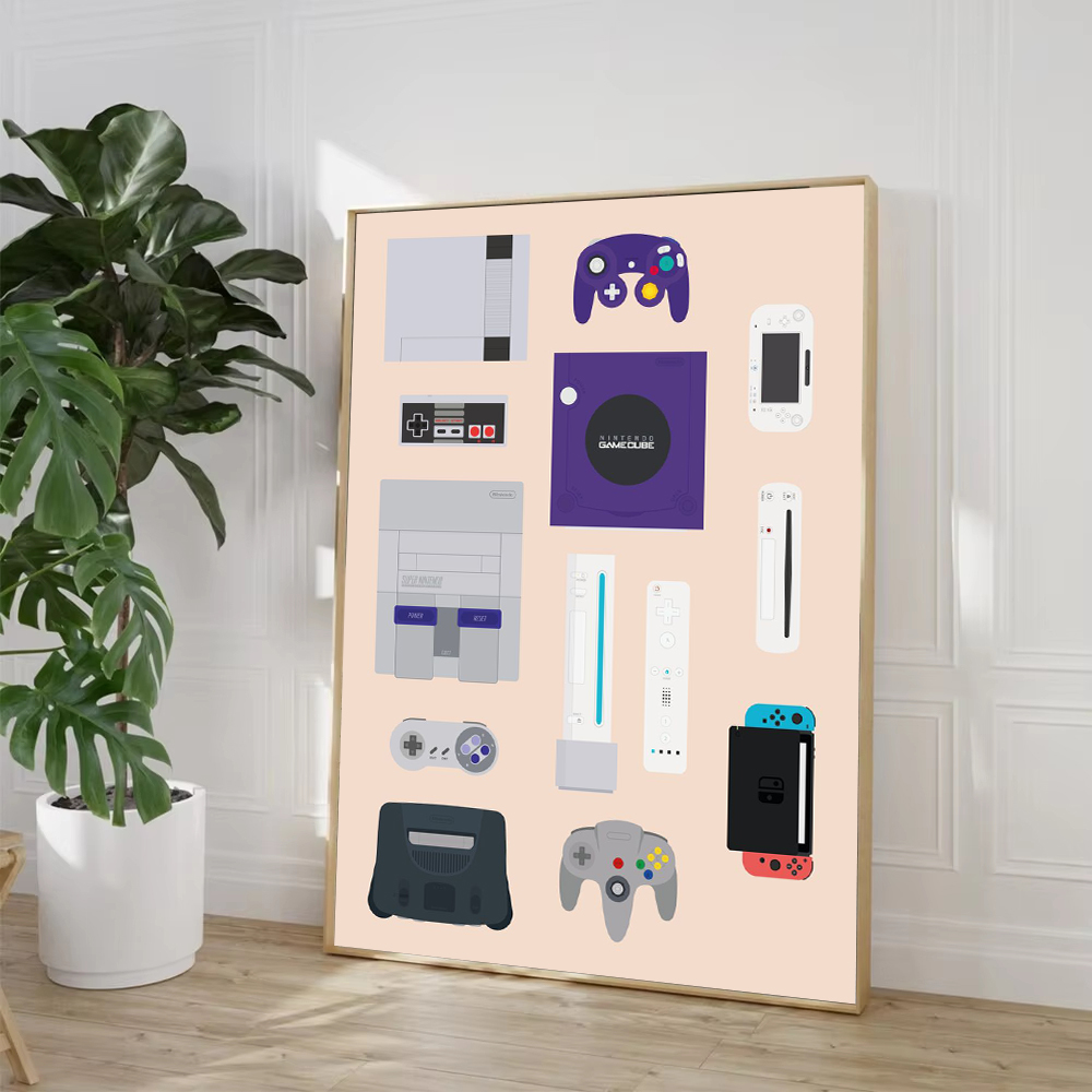 Retro Video Game Controllers P - огляд і ціна Smart Home Poster