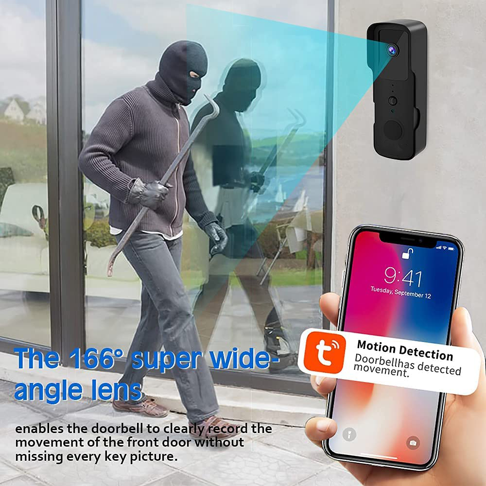 1080P WIFI Video Doorbell Tuya - огляд і ціна Smart Home Video Doorbell Enhanced Security With Smart Doorbell