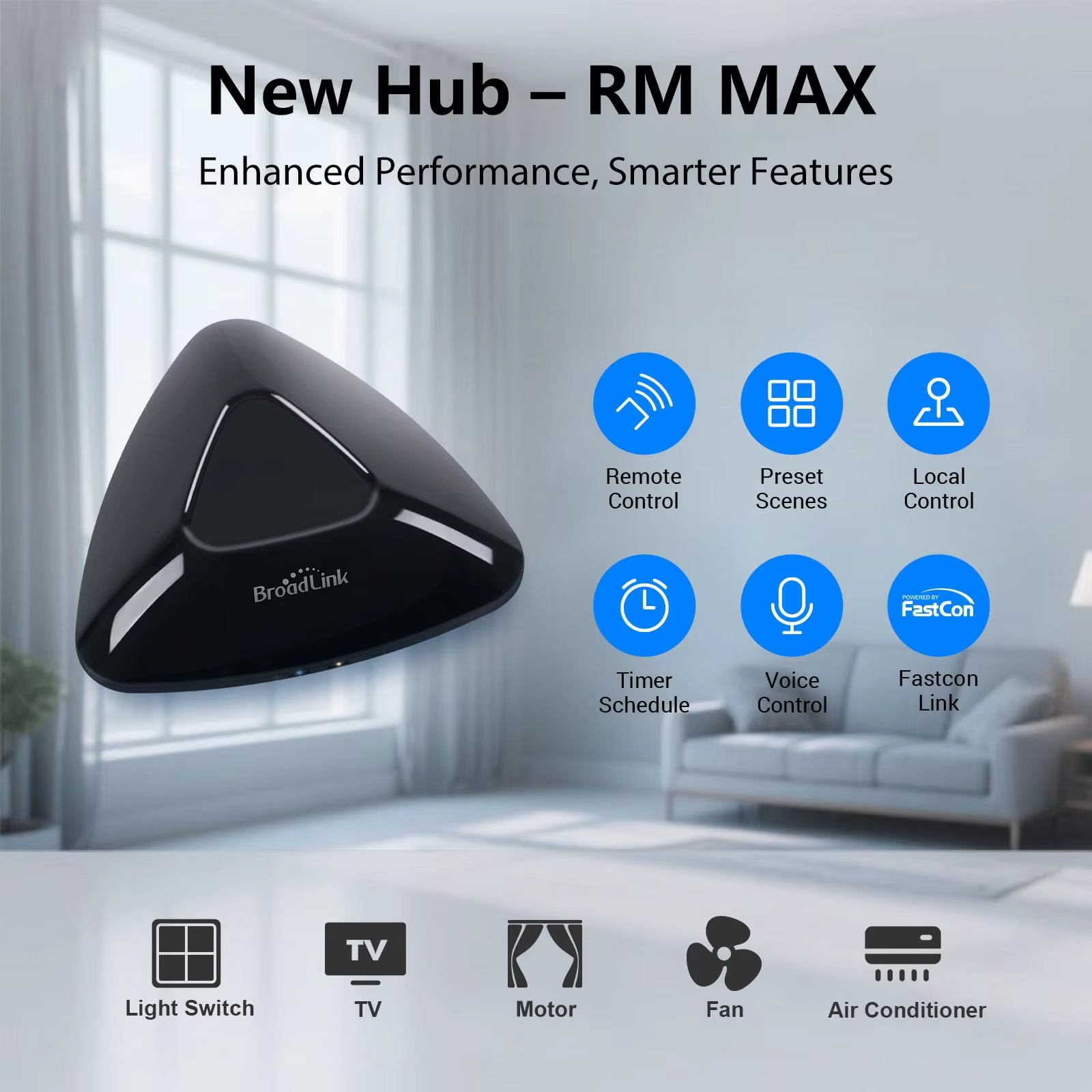 Broadlink RM MAX smart home hu - огляд і ціна Smart Home Hub Device