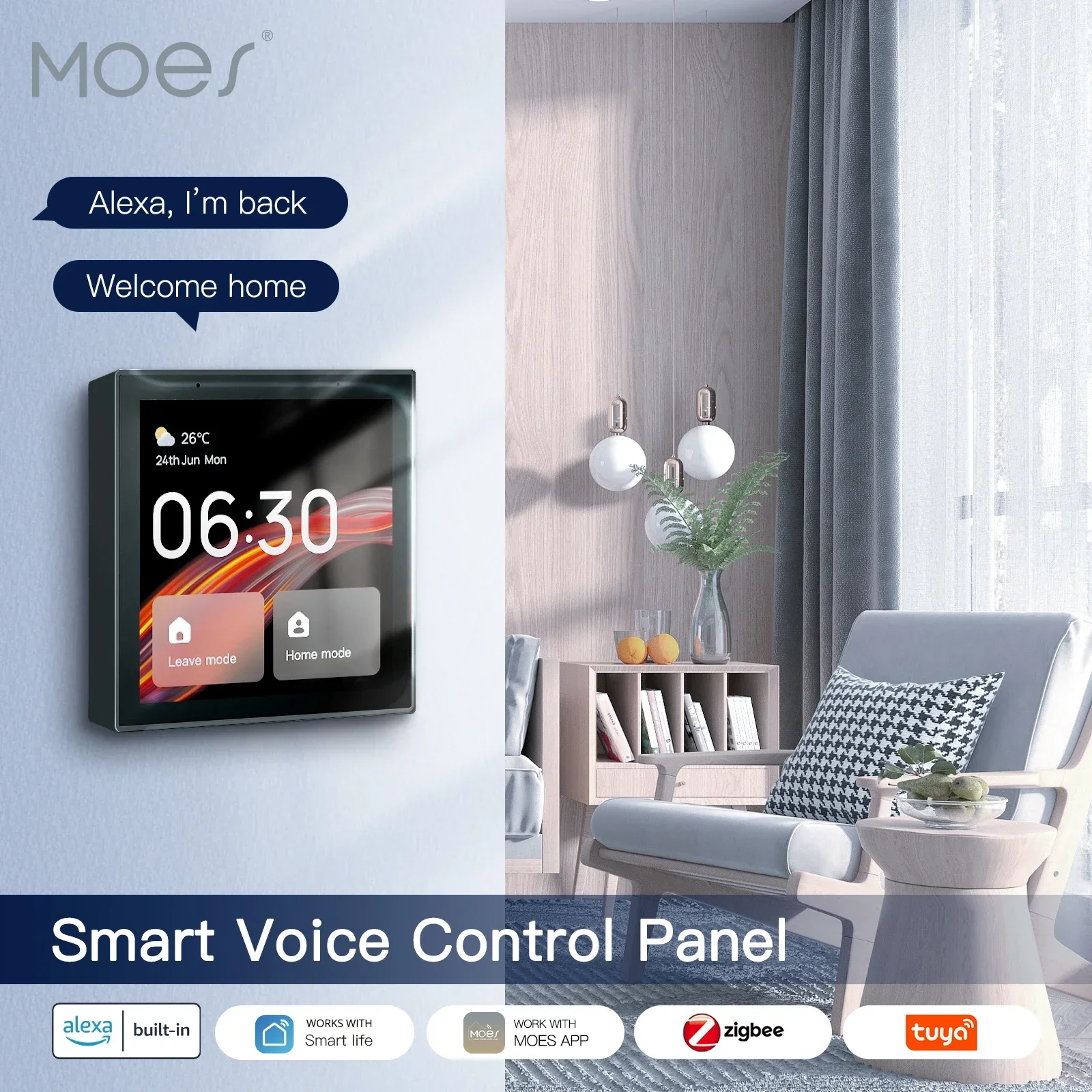MOES Tuya wifi Multi-functiona - огляд і ціна Smart Home Zentrale Display