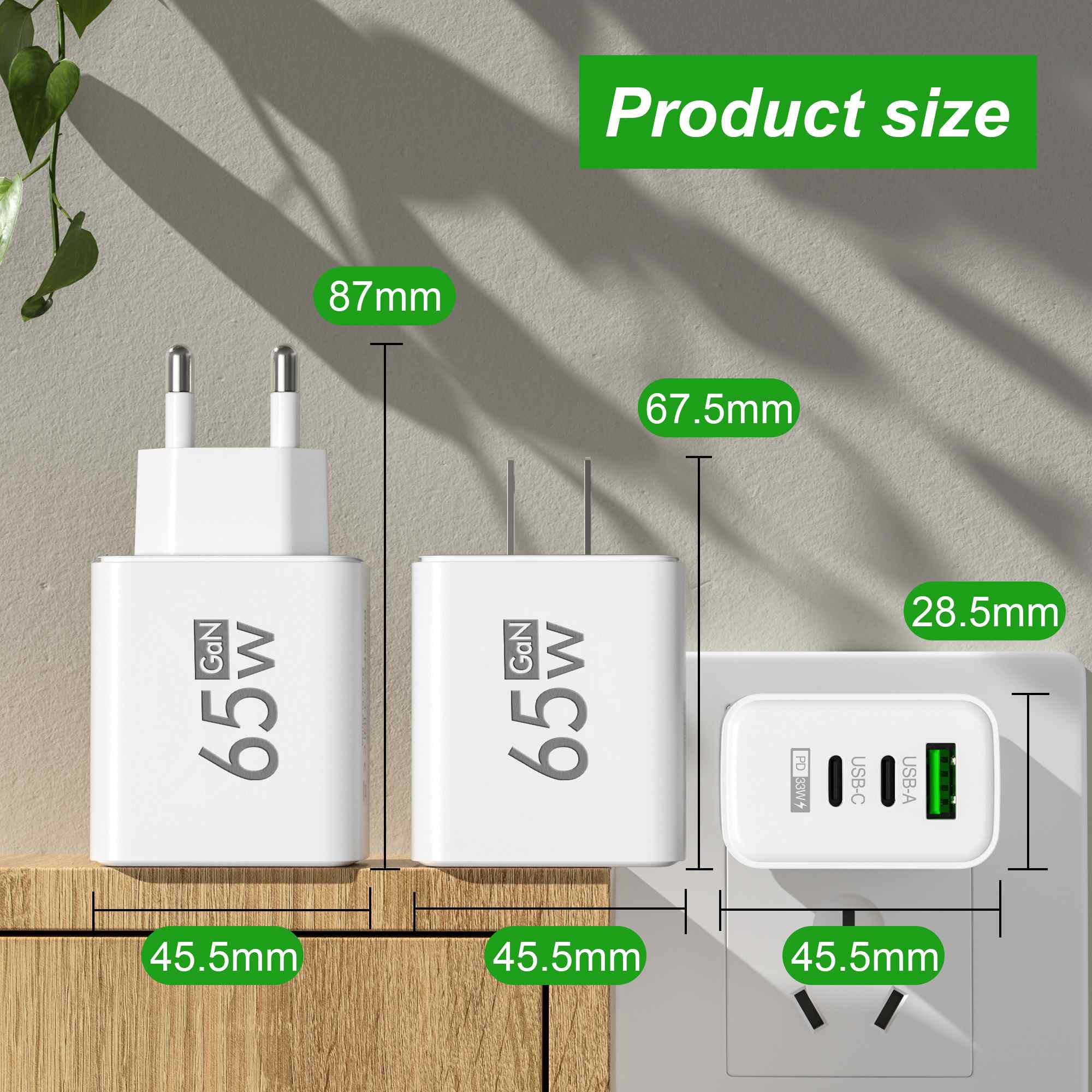 65W GaN USB Charger Type C 3 P - огляд і ціна Smart Home Xiaomi