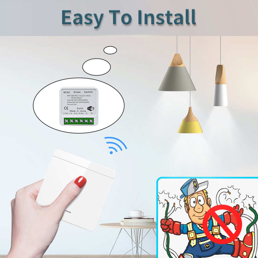 16A Tuya WiFi DIY Smart Switch - огляд і ціна Smart Home Utilities