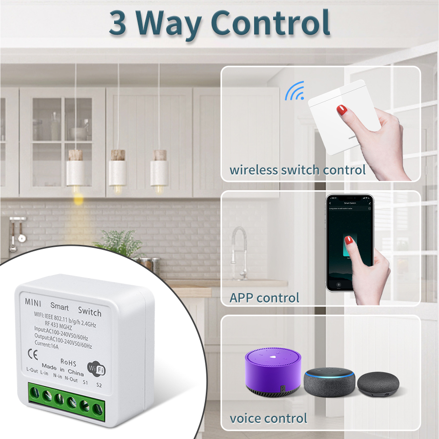 16A Tuya WiFi DIY Smart Switch - огляд і ціна Smart Home Utilities