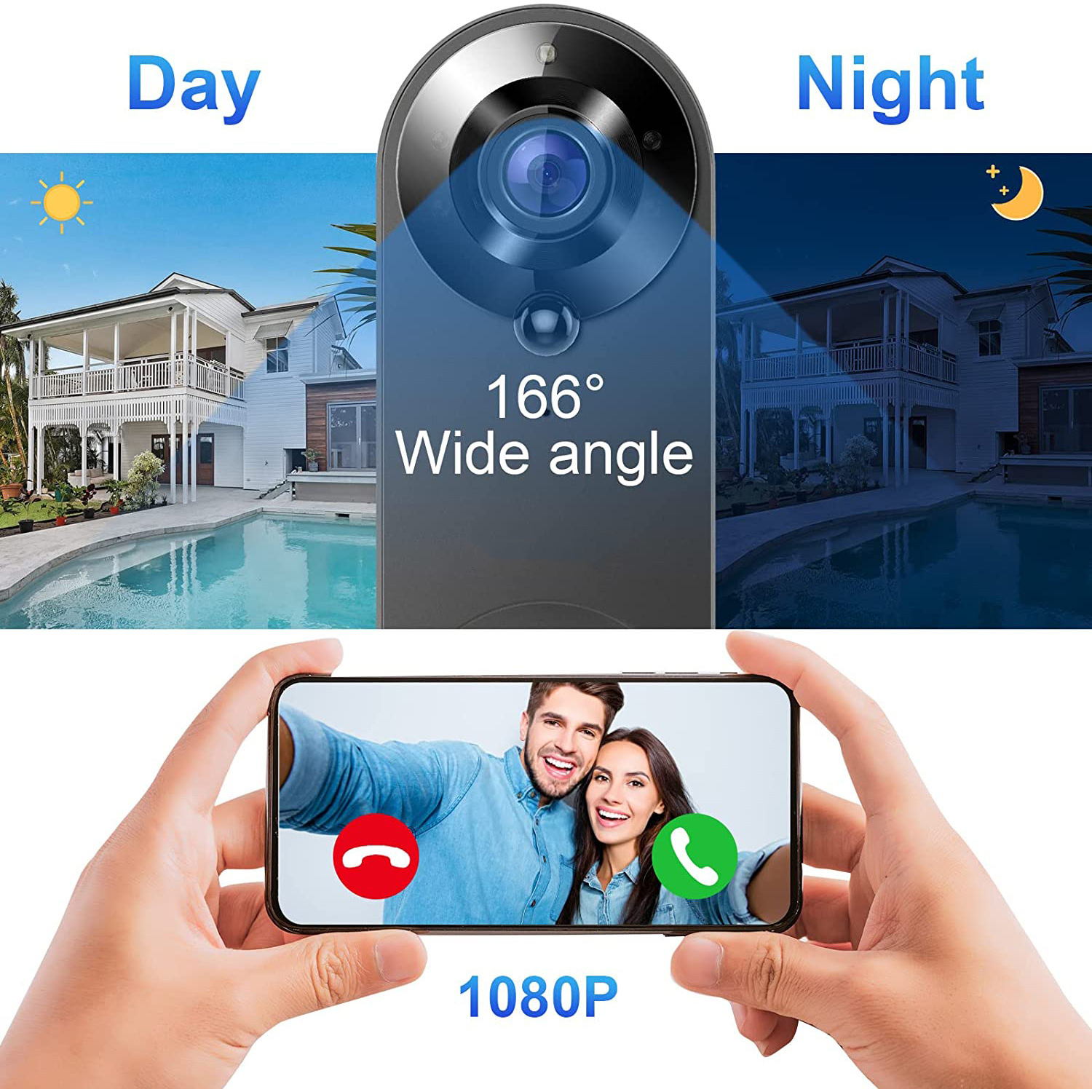 5G 2.4G WiFi Video Doorbell 10 - огляд і ціна Smart Home Video Doorbell Enhanced Security With Smart Doorbell