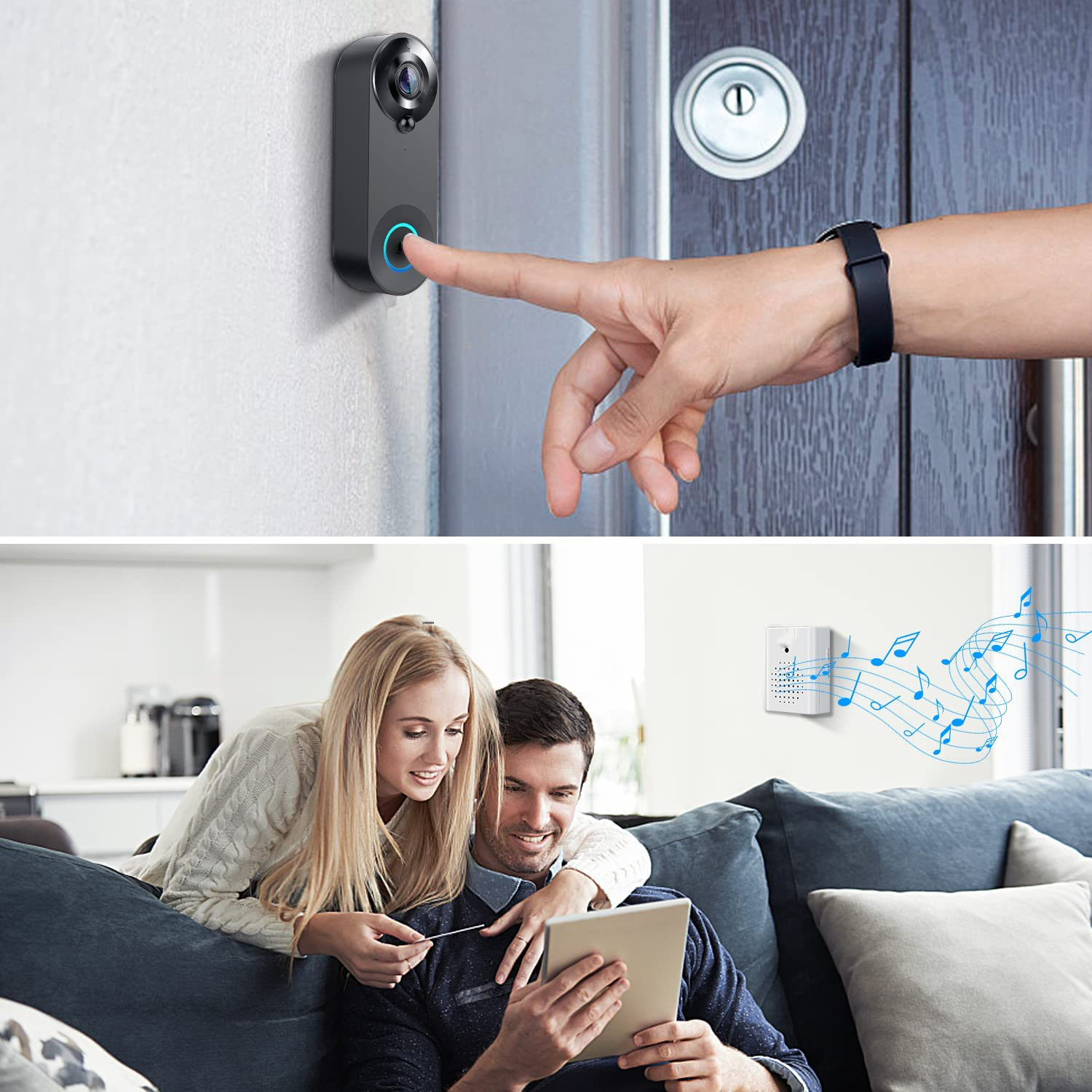 5G 2.4G WiFi Video Doorbell 10 - огляд і ціна Smart Home Video Doorbell Enhanced Security With Smart Doorbell