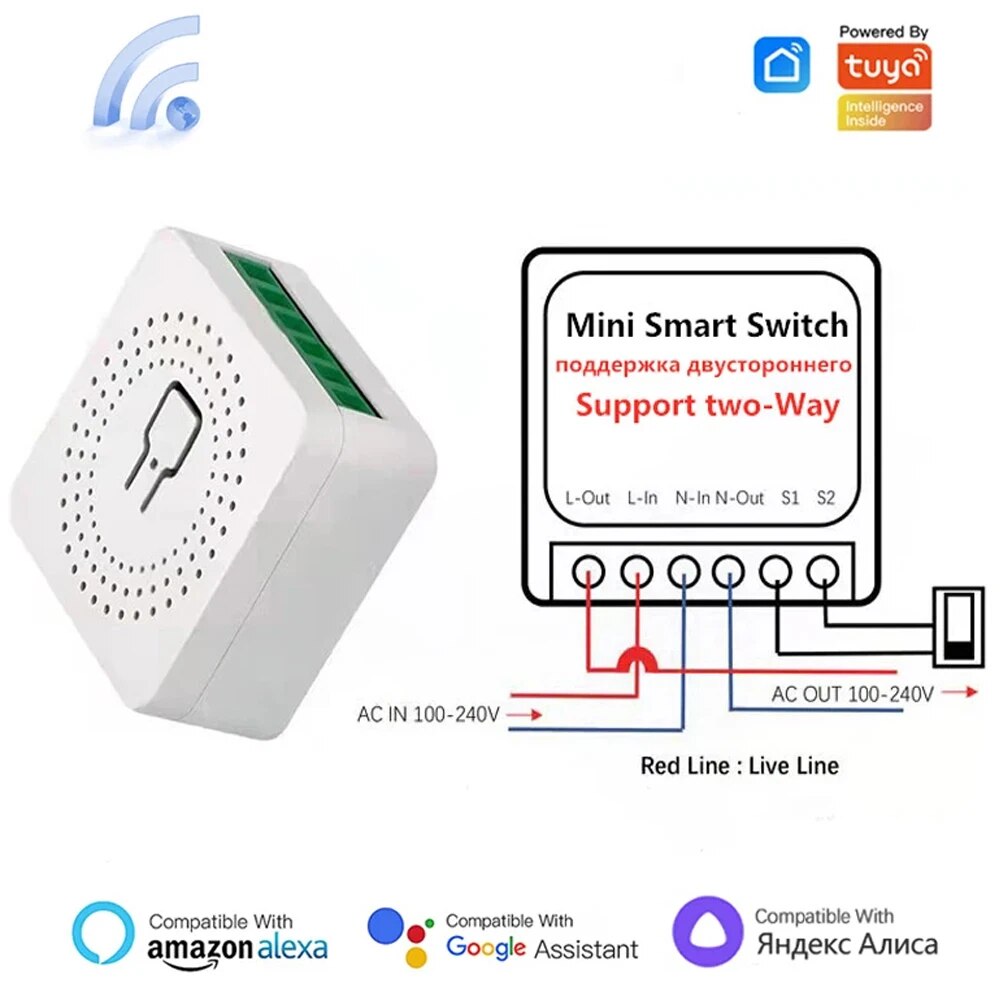Tuya Mini 16A WiFi Switch Smar - огляд і ціна Smart Home Miniature