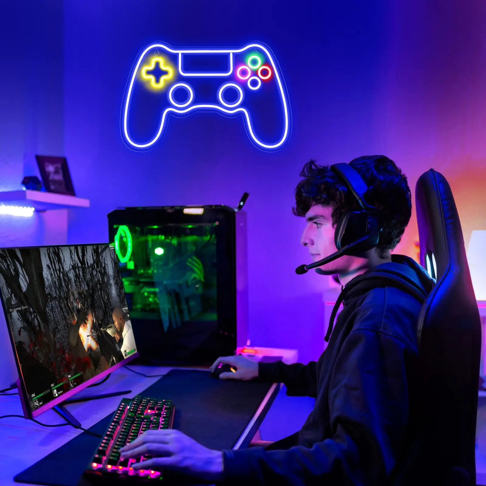 Gamer Neon Sign Game Controlle - огляд і ціна Smart Home Poster