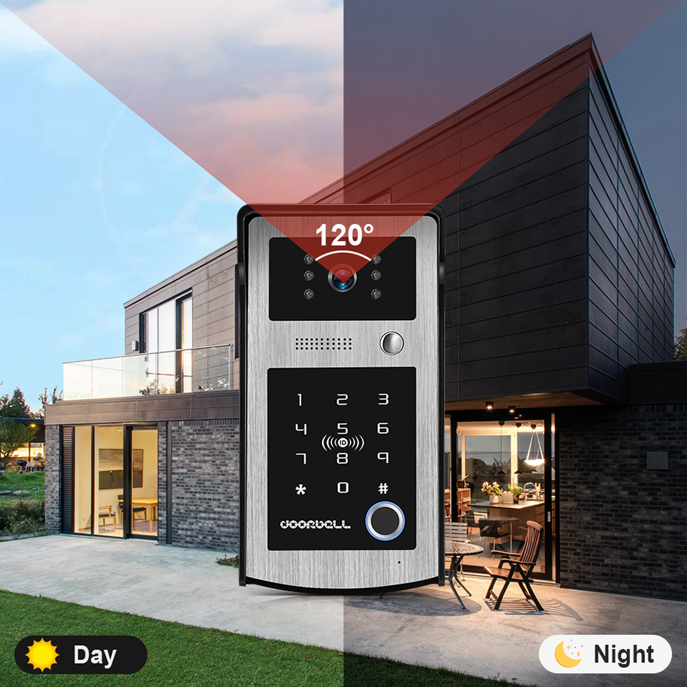 Wifi Tuya 7 Inch Touch Screen  - огляд і ціна Smart Home Video Doorbell Enhanced Security With Smart Doorbell