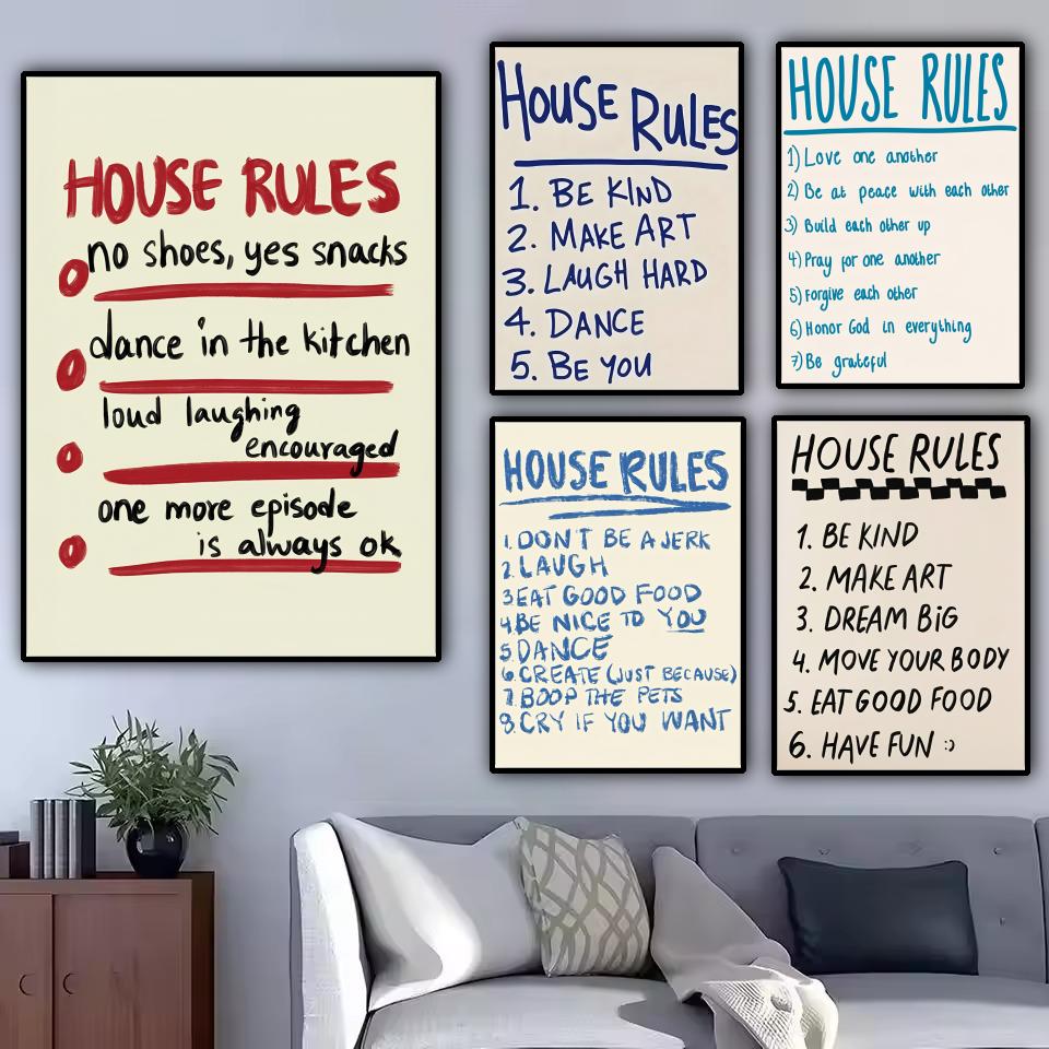 house rules Poster Modern and  - огляд і ціна Smart Home Poster