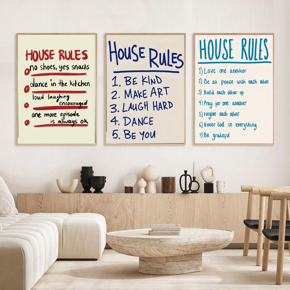 house rules Poster Modern and  - огляд і ціна Smart Home Poster