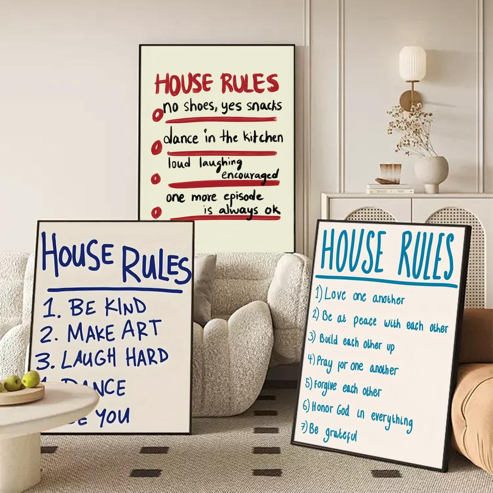 house rules Poster Modern and  - огляд і ціна Smart Home Poster